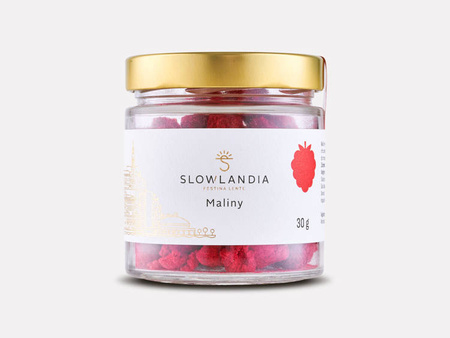 Czarne-czerwone porzeczki chrupkie 25g SLOWLANDIA