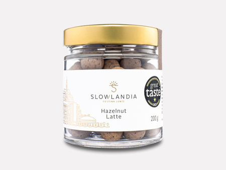 Orzechy laskowe w białej czekol. 200g SLOWLANDIA
